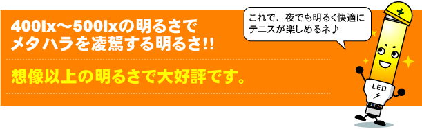 想像以上の明るさで大好評です。