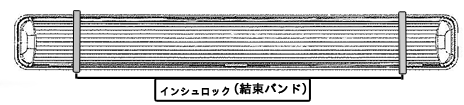 屋外用ＬＥＤ照明フィールドライトを結束バンドで簡単に取り付けている画像